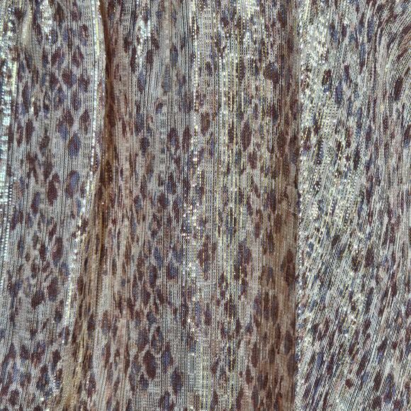 Ramy Brook New York Amalia Plunging Metallic and Silk Cocktail Dress Size 00 - Picture 7 of 15